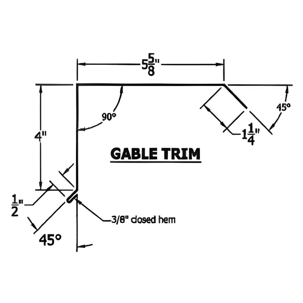 standard gable trim for sale